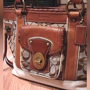 Coach RARE LE (830 of 1000) Legacy Signature Canvas/Leather tote bag 10374